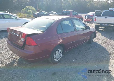 2003 Honda Civic Lx z USA, uszkodzony, nr VIN 1HGES16523L010459